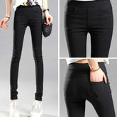 Women's Summer Stretch Skinny Leggings - Elastic Slim Fit Casual Pencil Pants - Himpall
